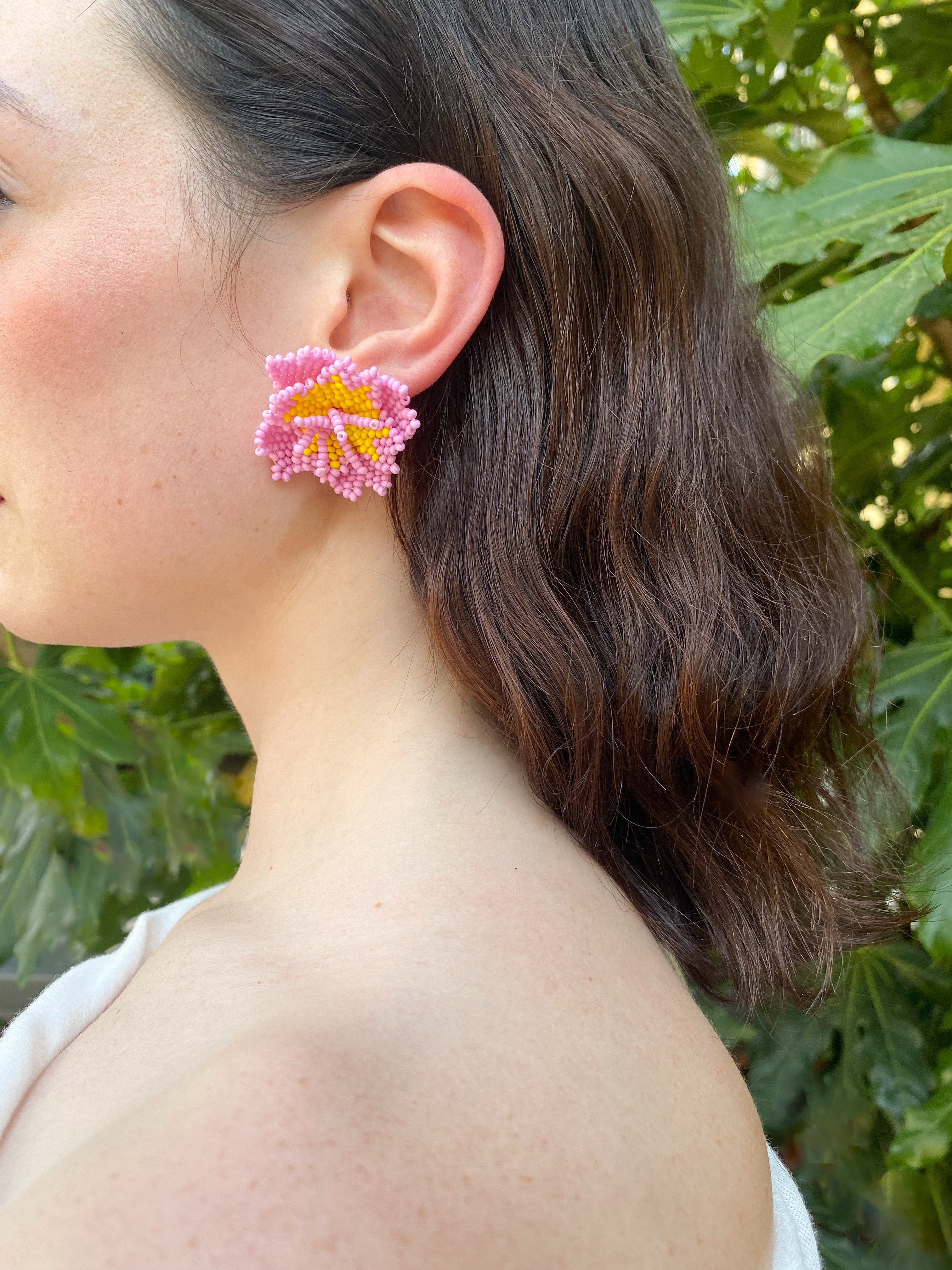 The Hibiscus earrings