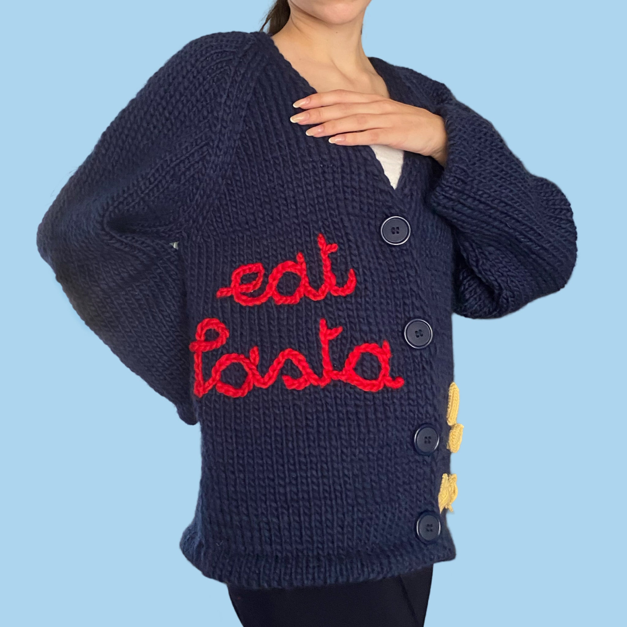 Eat Pasta Cardigan