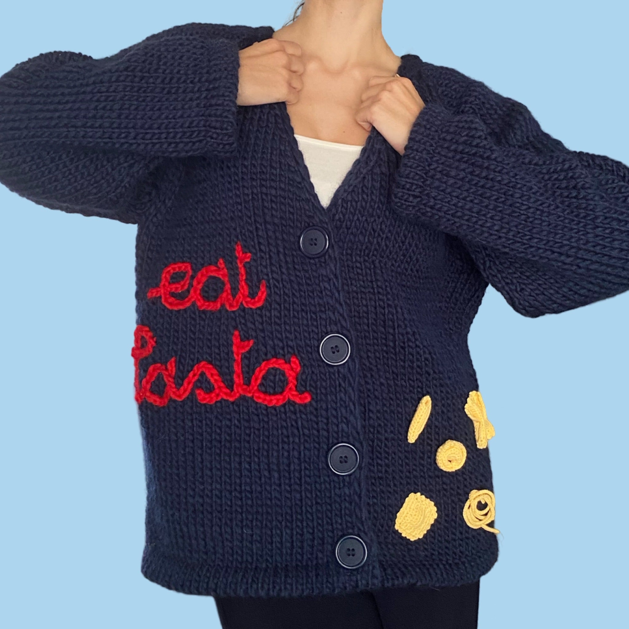 Eat Pasta Cardigan